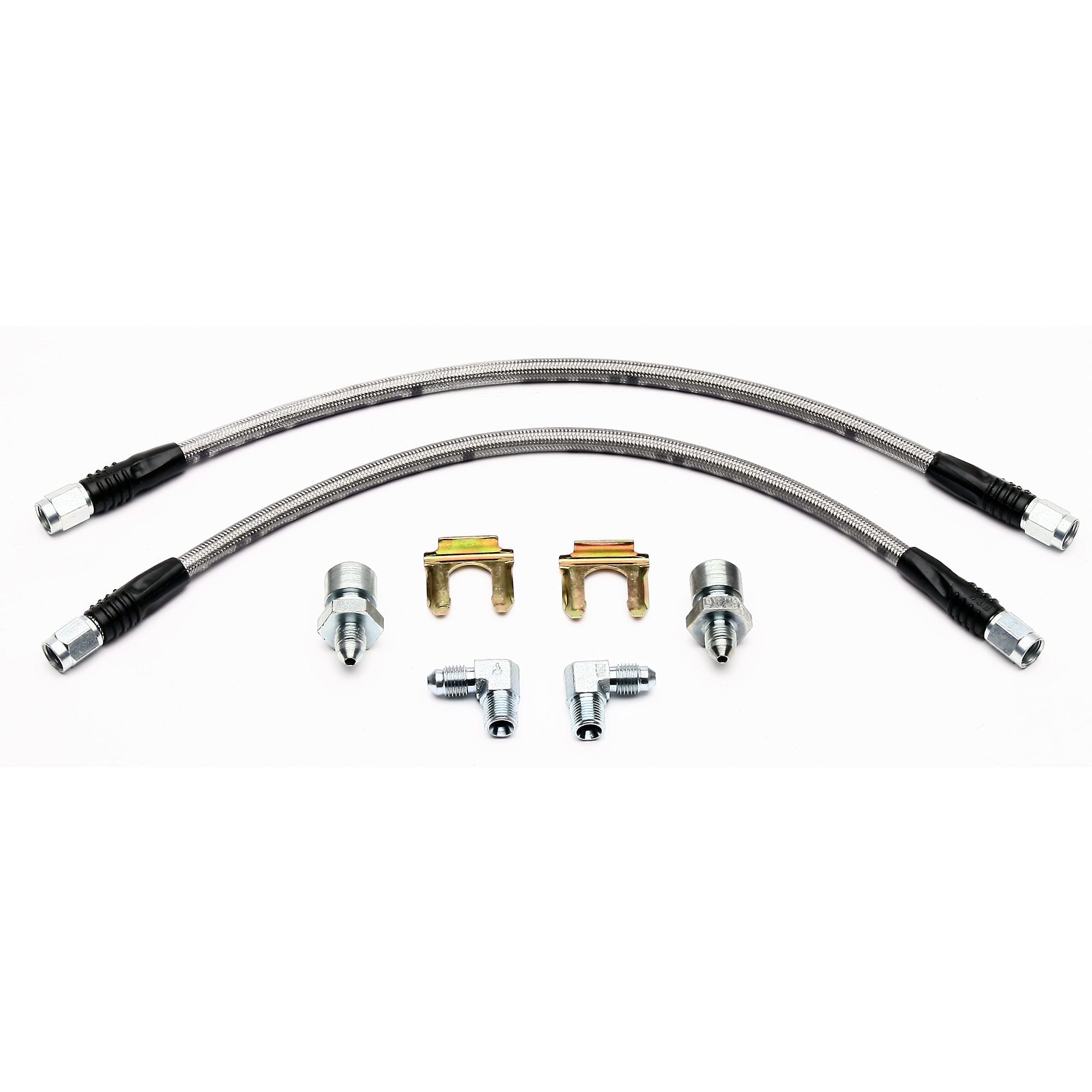 Pre-Bent Stainless Steel Rear Axle Brake Lines For 1974-1978 Mustang II (Pair)